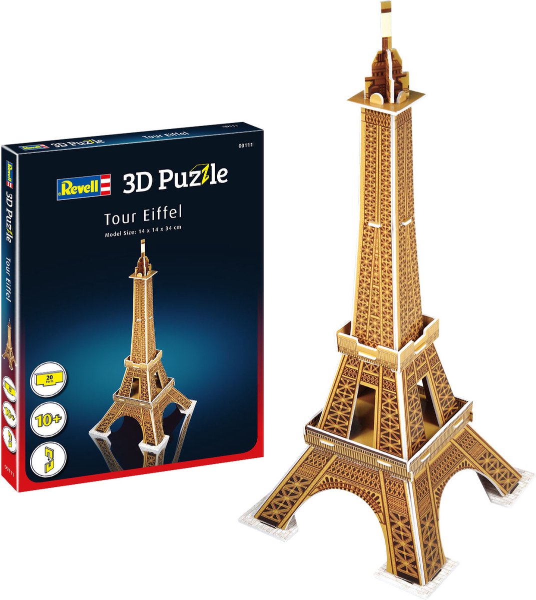 Revell 3d puzzel bouwpakket - eiffel tower 20st.