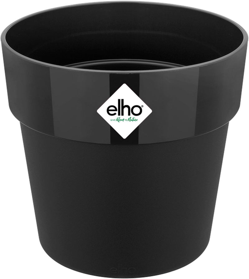 Elho b.for original rond 16 - bloempot voor binnen - 100% gerecycled plastic - ø 15.9 x h 14.6 cm - living black