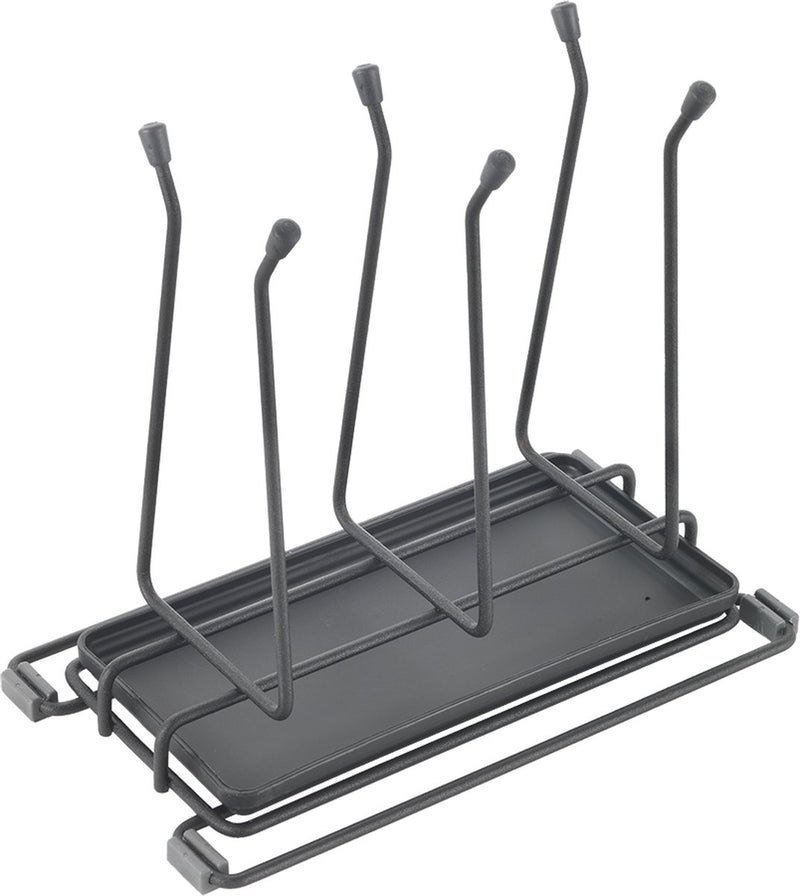 Metaltex - afdruiprek bottle up - voor flessen - babyflesjes - sodastream flessen - thermosflessen - sterke coating - met uitlekbak - afmetingen 25 x 14 x 22 cm