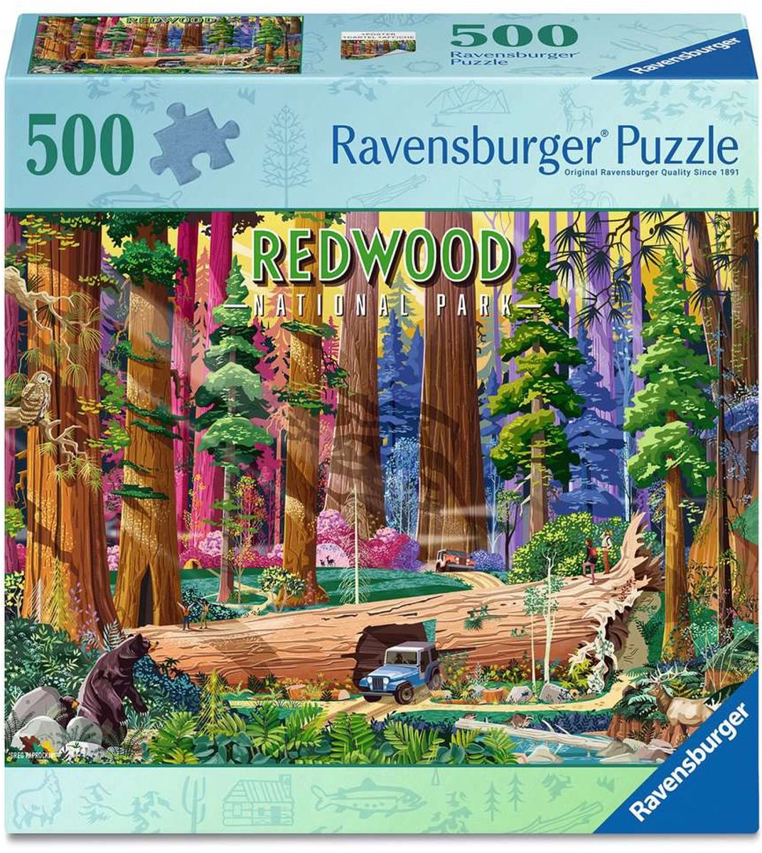 Ravensburger – redwood national park – legpuzzel – 500 stukjes