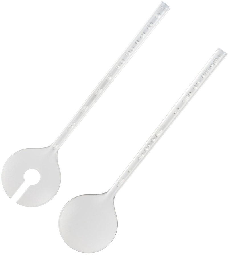 Westmark salade- serveerbestek, 2-delig, met luchtbelletjes, lengte: 27,5 cm, kunststof, bubbles, kleur: doorzichtig, 20922270