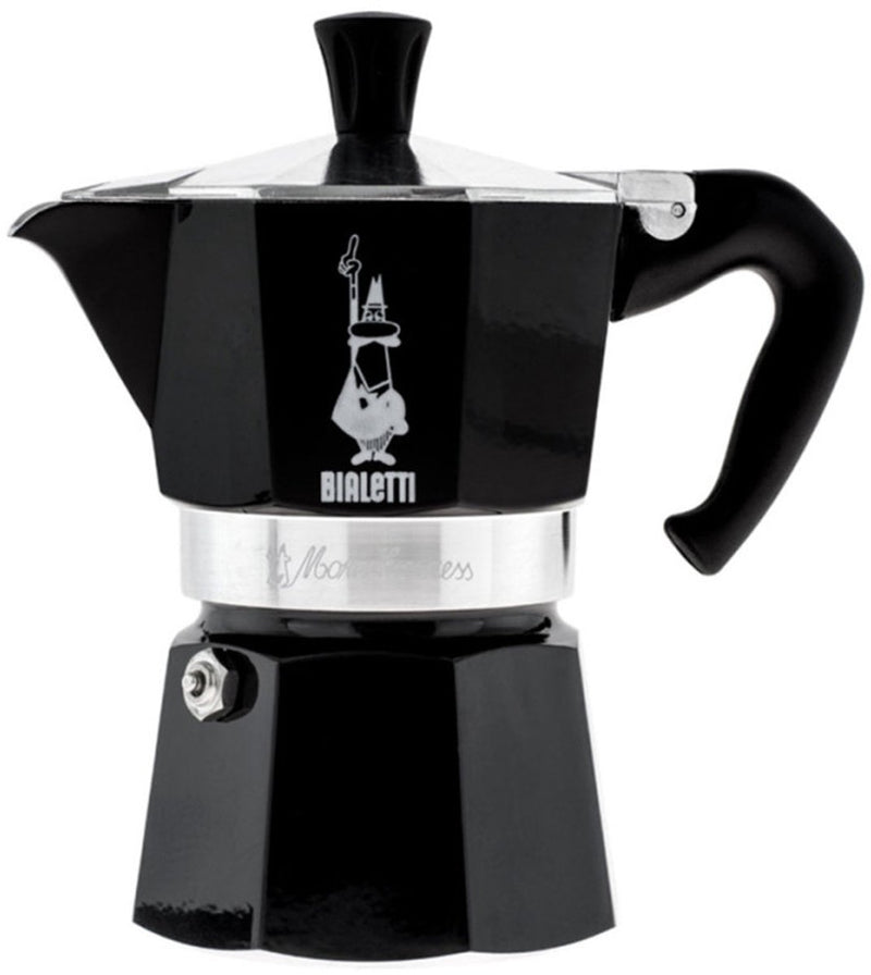 Bialetti moka express - percolator - 3 kops - aluminium - zwart