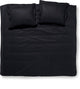 Damai linea - dekbedovertrek - 200x200 220 cm - tweepersoons - zwart + 2 kussenslopen 60x70