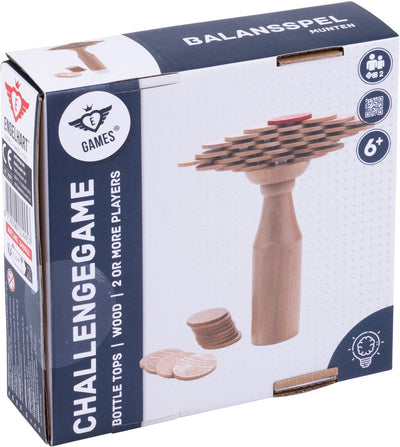 Longfield balansspel met munten – spel voor 2 of meer spelers – oog-handcoördinatie – behendigheidsspel voor kinderen en volwassenen – engelhart