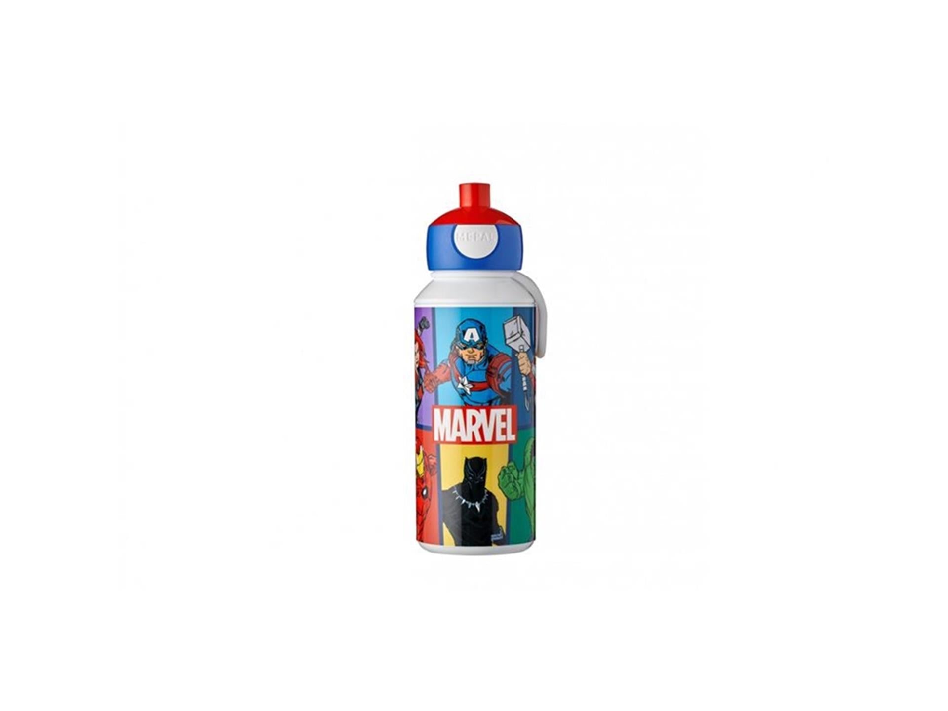 Mepal pop-up drinkfles campus - 400 ml - sluit goed af - drinkbeker voor kinderen - avengers