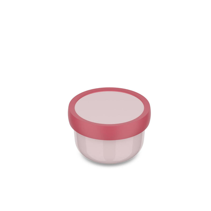 Mepal fruitbox campus - 300 ml - inclusief fruitvorkje - sluit goed af - snackdoosje - cool pink