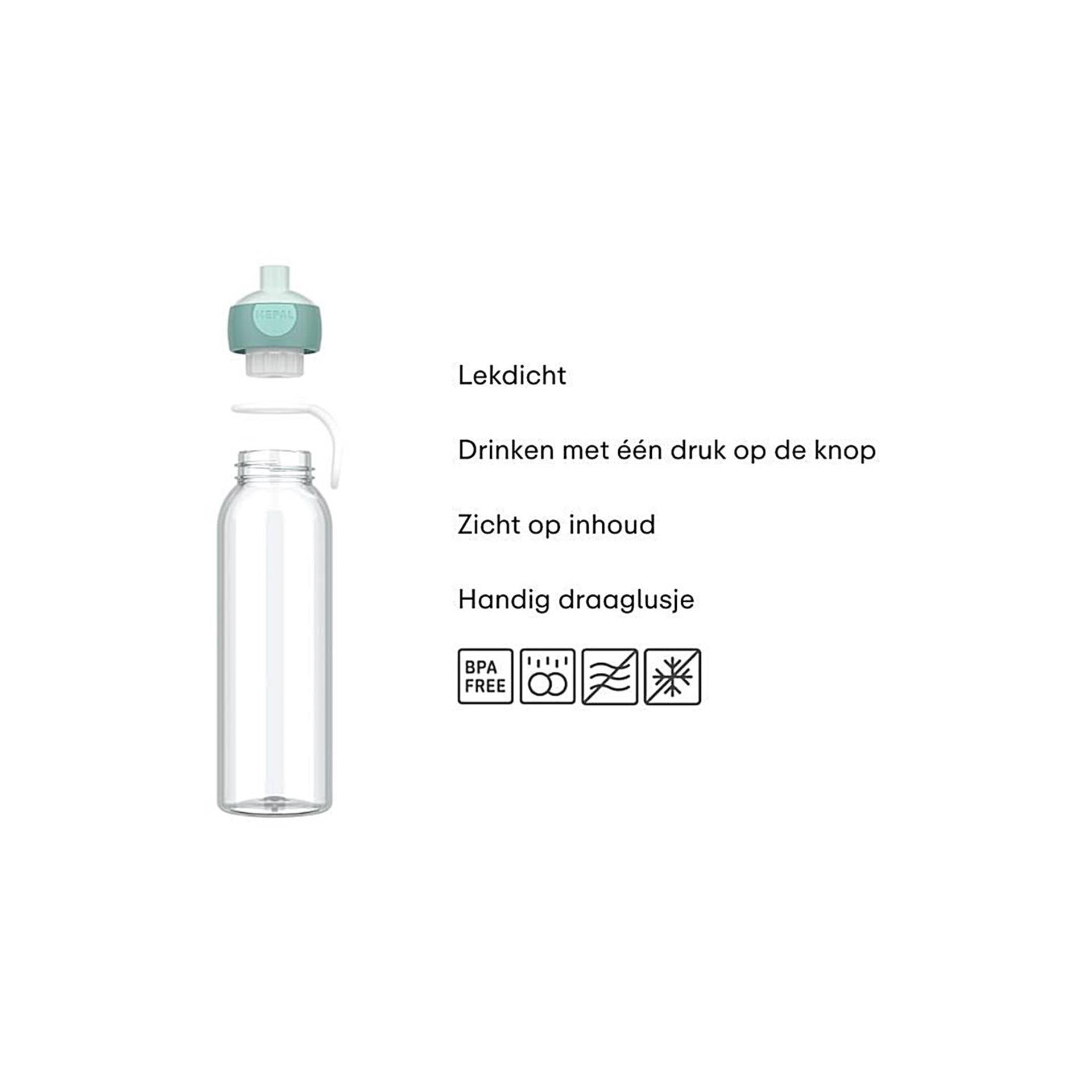Mepal waterfles pop-up campus 500ml - cool blue