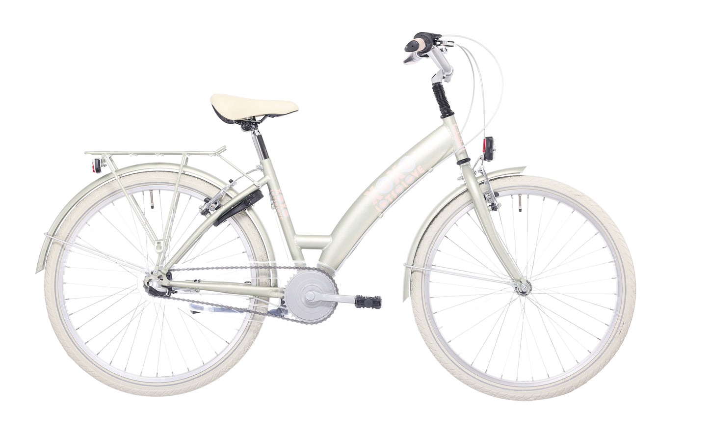 Bikefun kinderfiets lots of love 26 inch met nexus 3 versnelling remnaaf - desert sage
