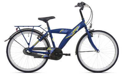 Bikefun kinderfiets urban city 26 inch met nexus 3 versnelling remnaaf - kobalt mat blauw