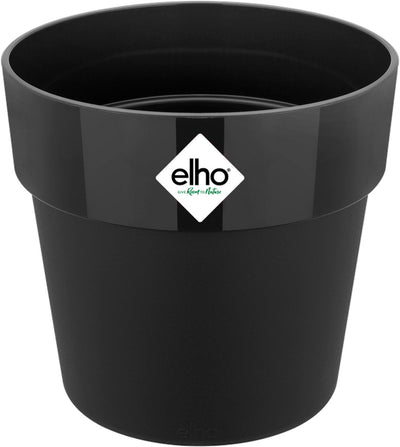 Elho b.for original rond 14 - bloempot voor binnen - 100% gerecycled plastic - ø 13.7 x h 12.5 cm - living black