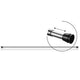 Douchegordijn schiene chroome 70 120cm