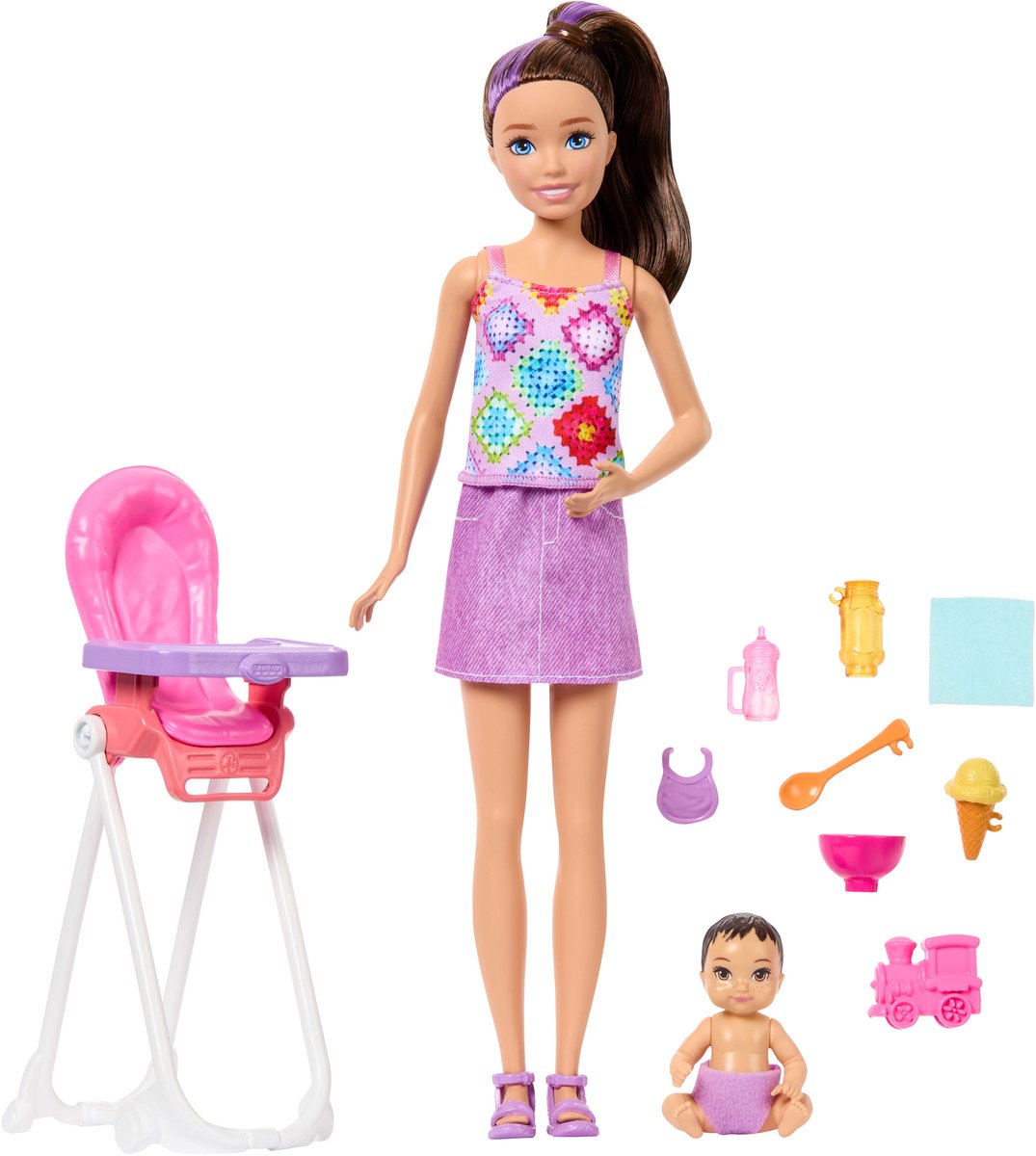 Mattel barbie family friends doll and accessories