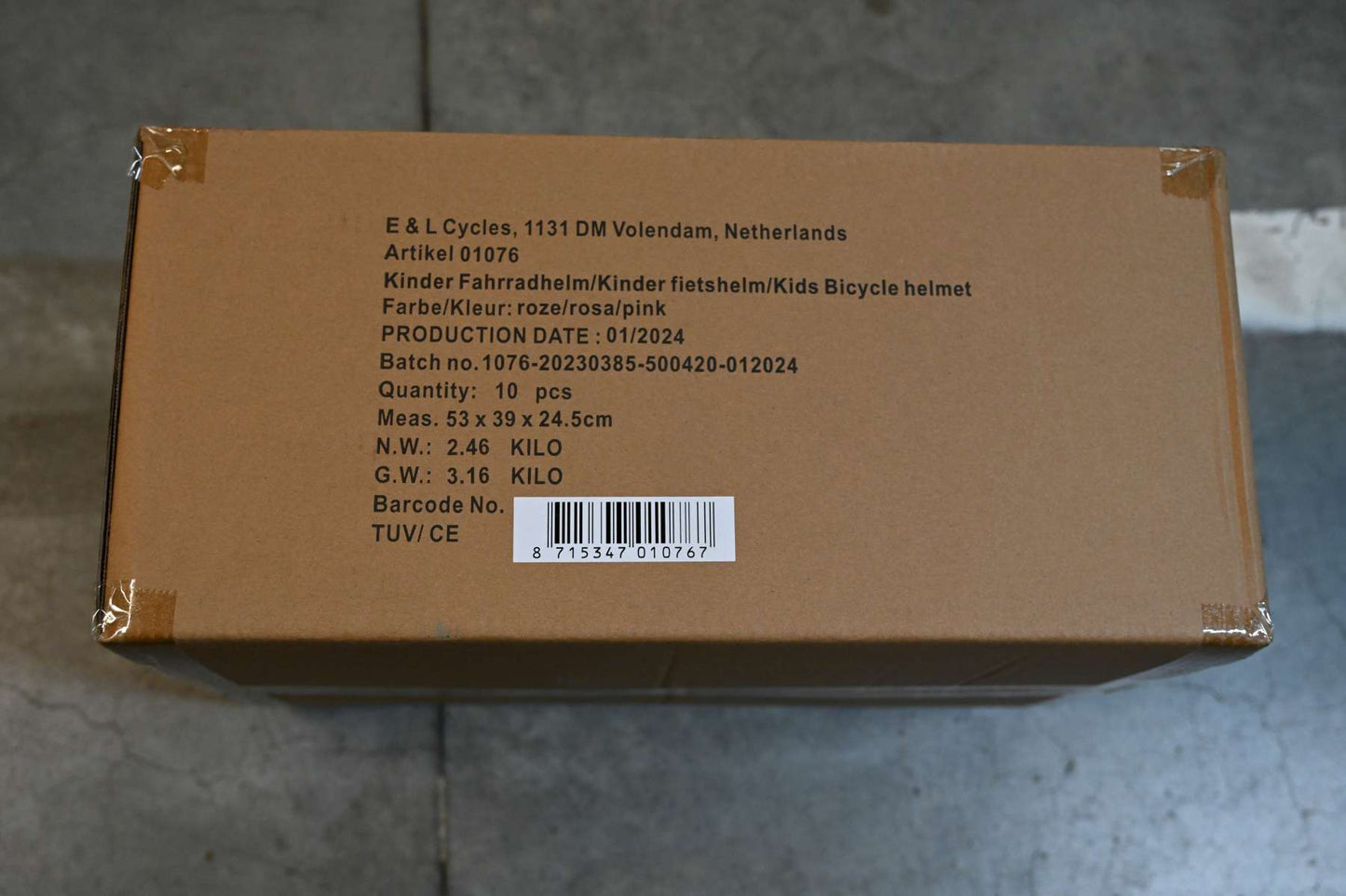 Volare fietshelm - kids - roze - 47-51 cm