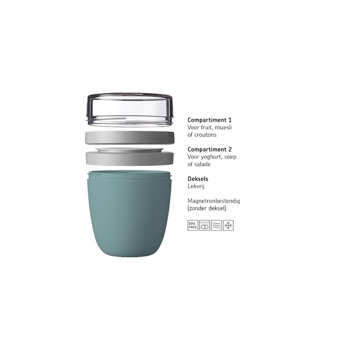 Mepal lunchpot ellipse mini vivid blue