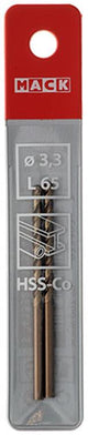 Mack 1018197 - metaalboor hss co5% din 338 ø 3,3 x 65 mm 2st | 5 stuks