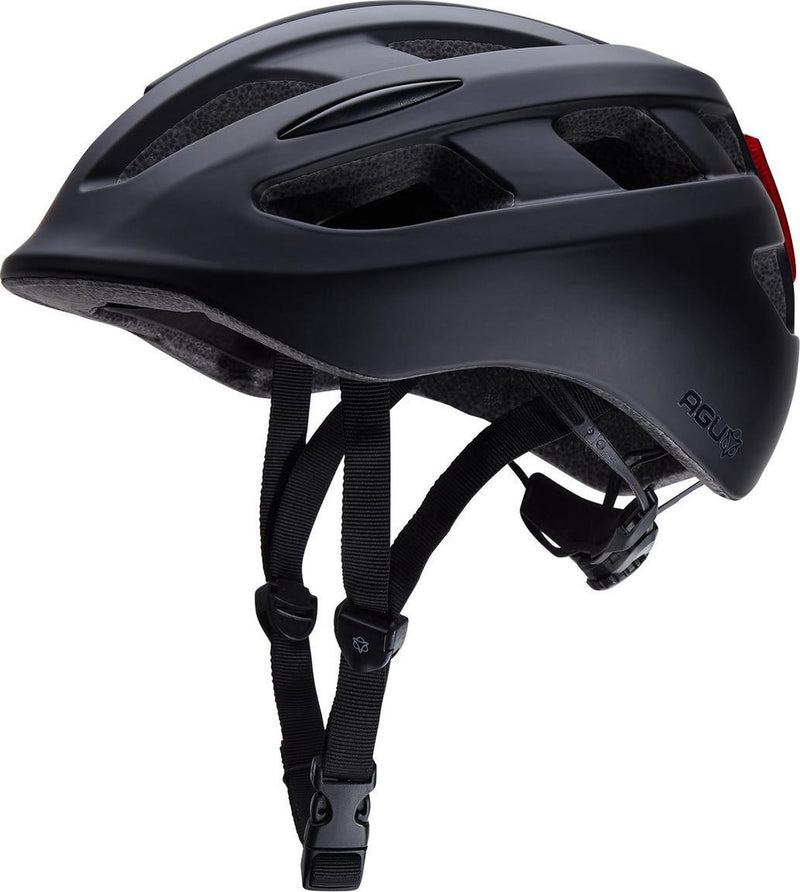 Agu civick fietshelm - zwart - l xl - incl. led licht l xl