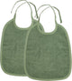 Meyco baby uni slab - 2-pack - badstof - forest green