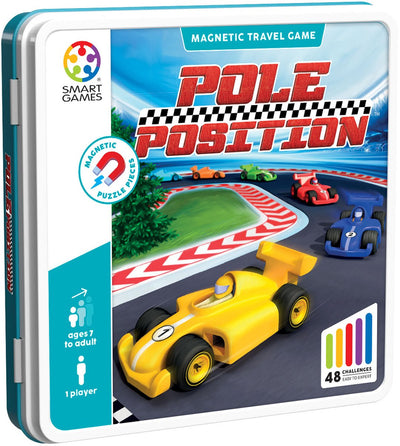 Smartgames pole position - magnetisch 3d race denkspel - 48 educatieve circuit uitdagingen - compact reisspel solospel - vanaf 5 jaar