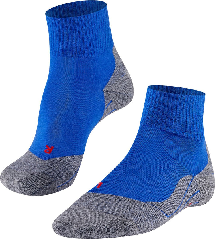 Falke tk5 short anti-blaar dun wol functioneel materiaal wandelsokken heren blauw - maat 44-45