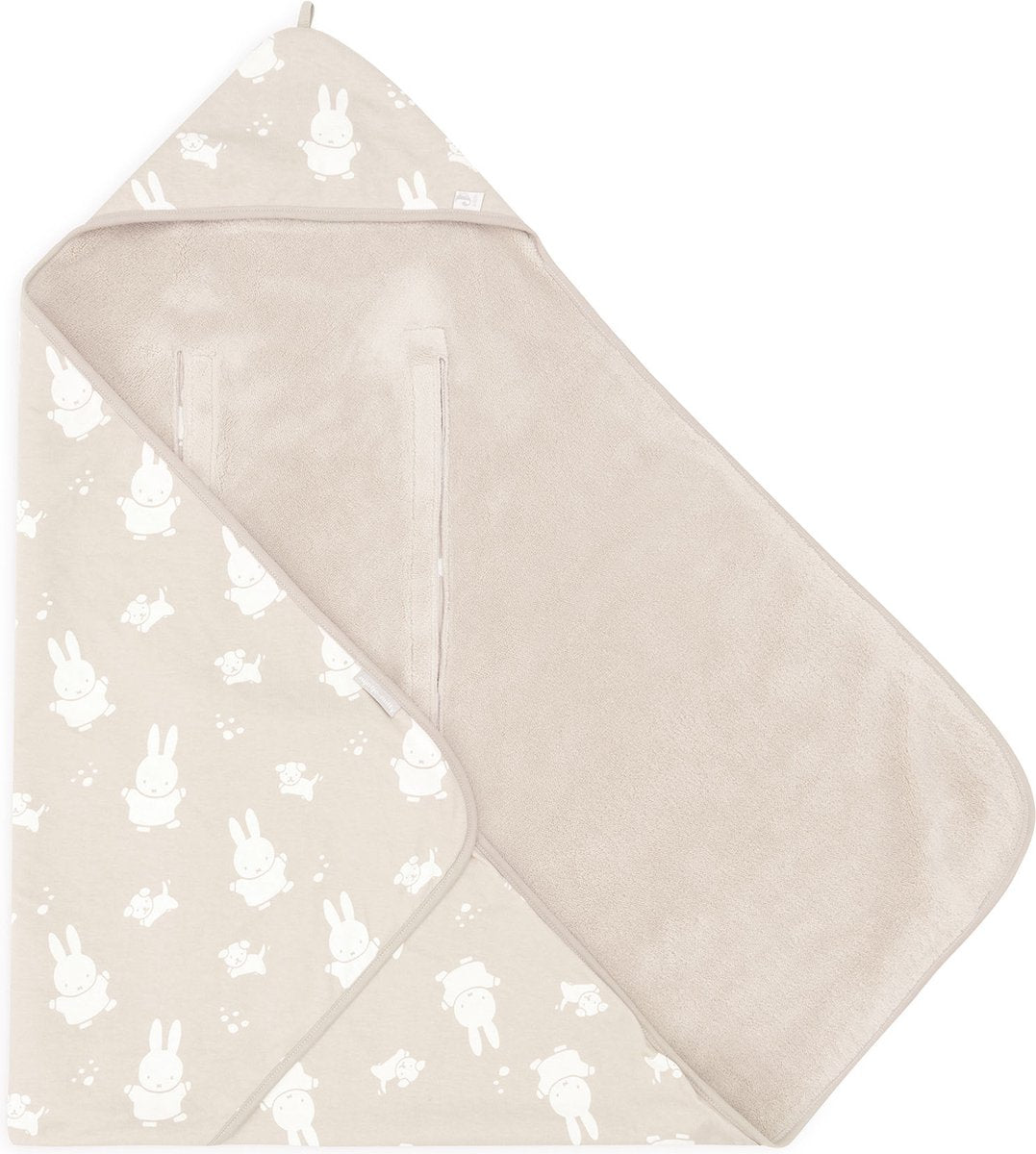 Jollein x nijntje wikkeldeken miffy snuffy - nougat