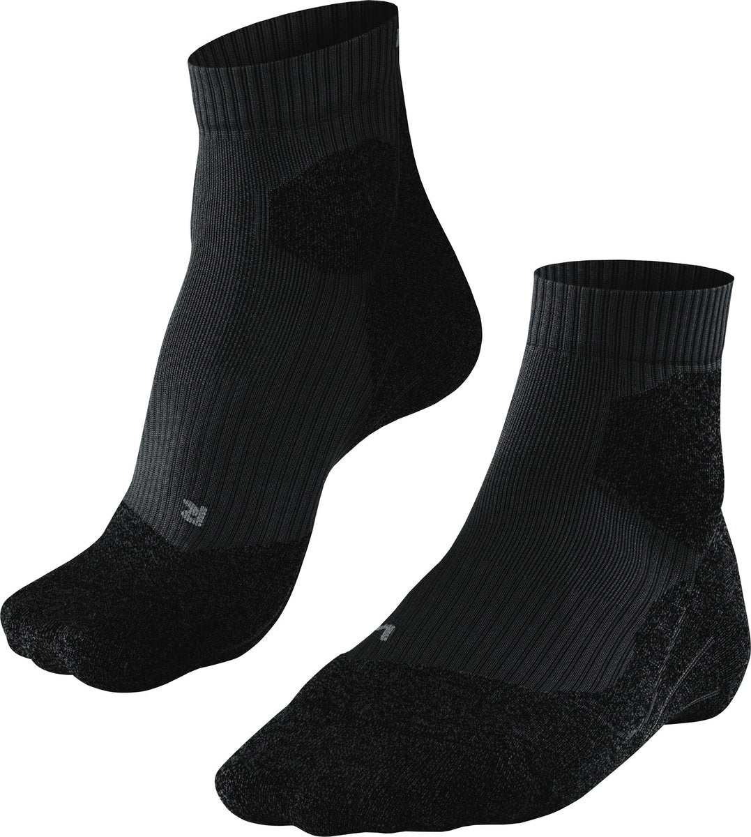 Falke ru trail anti-blaar functioneel materiaal hardloopsokken dames zwart - maat 35-36