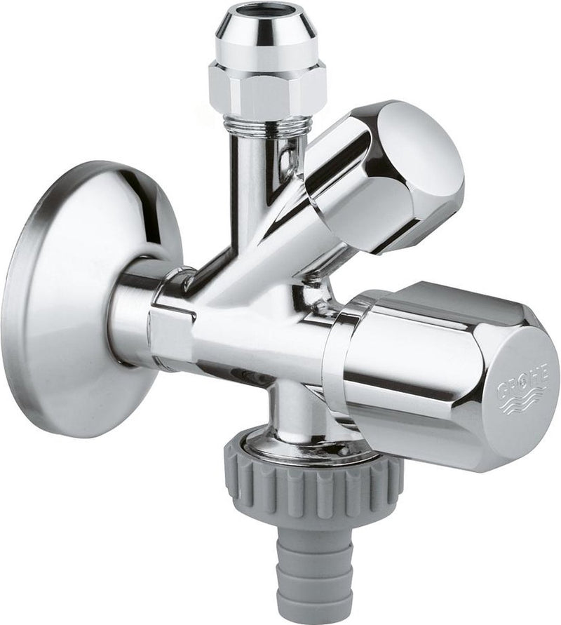Grohe hoekstopkraan - wandaansluiting 1 2 - chroom