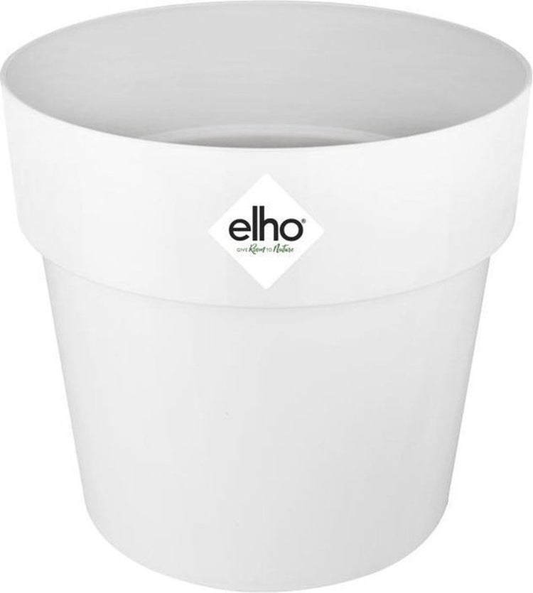 Elho b.for original rond 30 - bloempot voor binnen - 100% gerecycled plastic - ø 29.5 x h 27.3 cm - wit