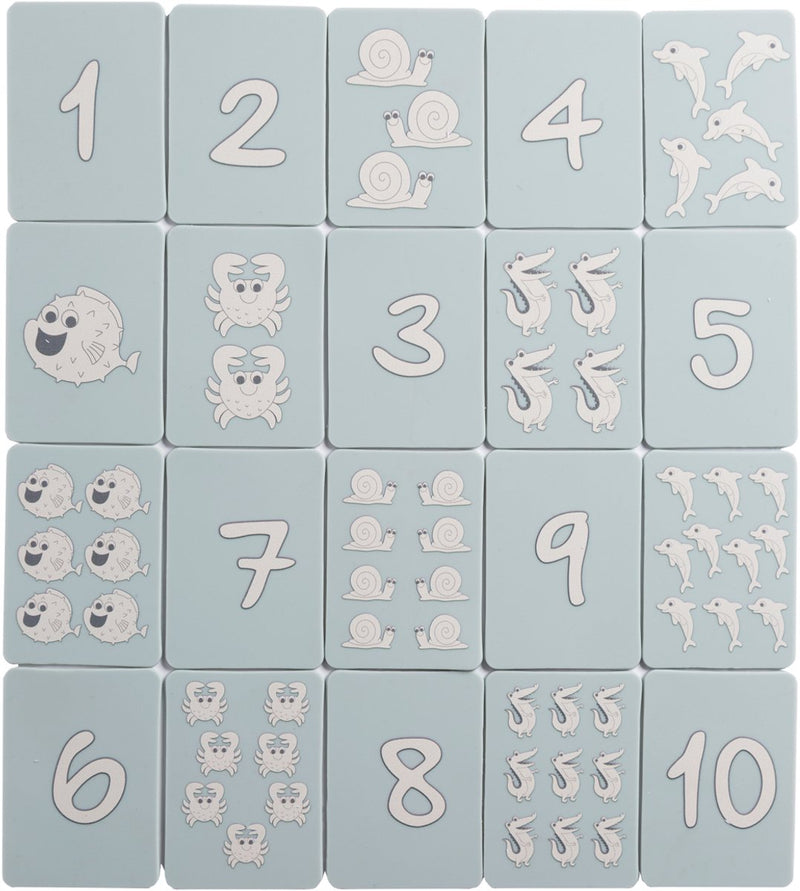Scrunch speelkaarten - blauw - opvouwbaar - recycleerbaar