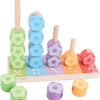 Bigjigs toys bigjigs houten stapelspel bloemen, 16dlg.