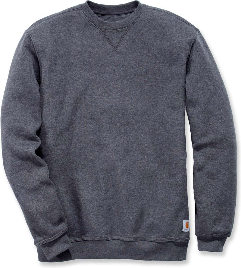 Carhartt k124 midweight crewneck sweatshirt - original fit - carbon heather - l (valt als maat xl)