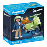 Playmobil 1969 vespa 150 sprint veloce groen - 71622 - afbeelding 1
