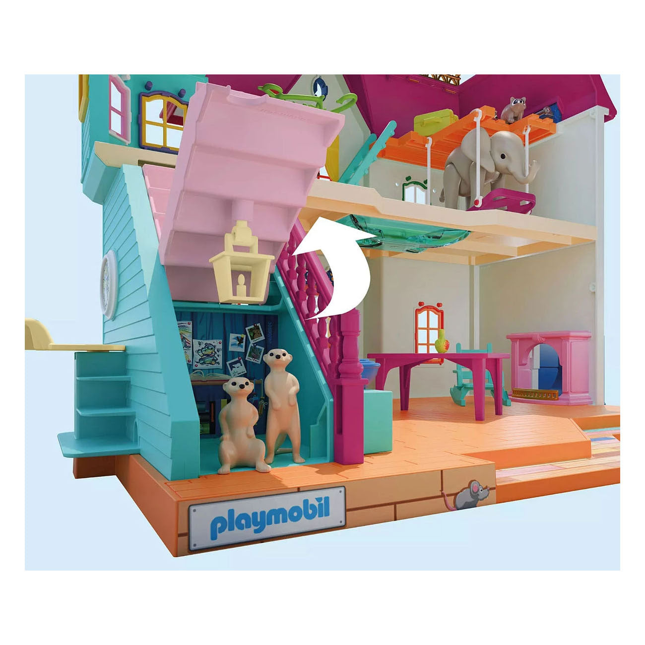 Playmobil animals friends levendig dierenhuis - 71853