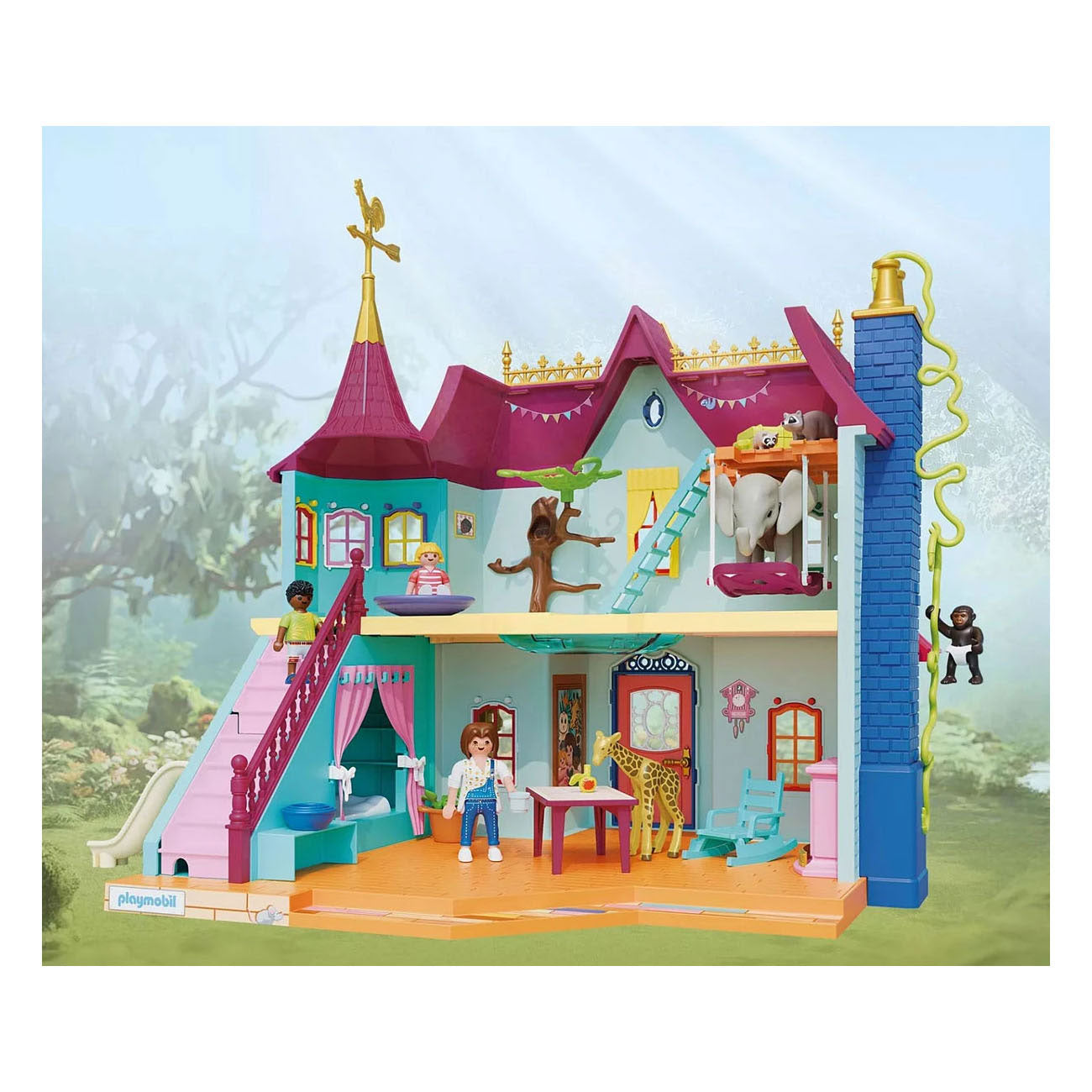 Playmobil animals friends levendig dierenhuis - 71853