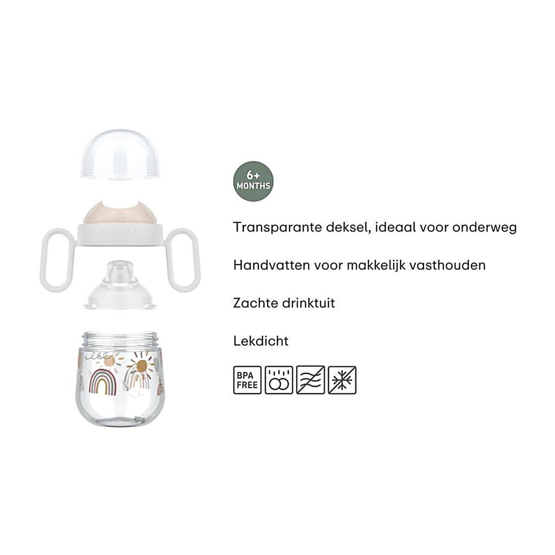 Mepal mio antilektuitbeker little dutch - 200 ml - makkelijk vast te houden - kinderservies - little farm