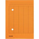Dossiermap falken oranje 100 stuks