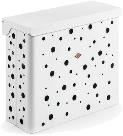 Wesco wasmand duo 2 met inzet | 64 liter | duo wasbox (2x32 liter) | metaal - mat wit | waskorf