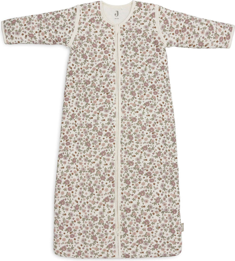 Jollein baby slaapzak winter met afritsbare mouw 110cm retro flowers - winterslaapzak