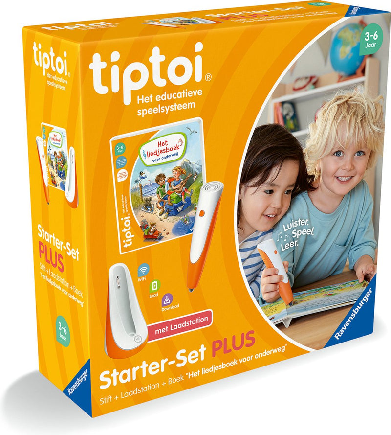 Tiptoi ravensburger starter-set plus - liedjesboek voor onderweg - interactief leersysteem