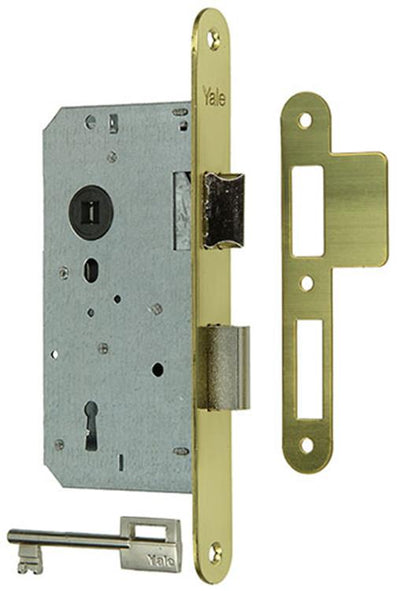 Yale 1019041 - 1dubb.insteekslot mess.l r a1356 50mm | 3 stuks
