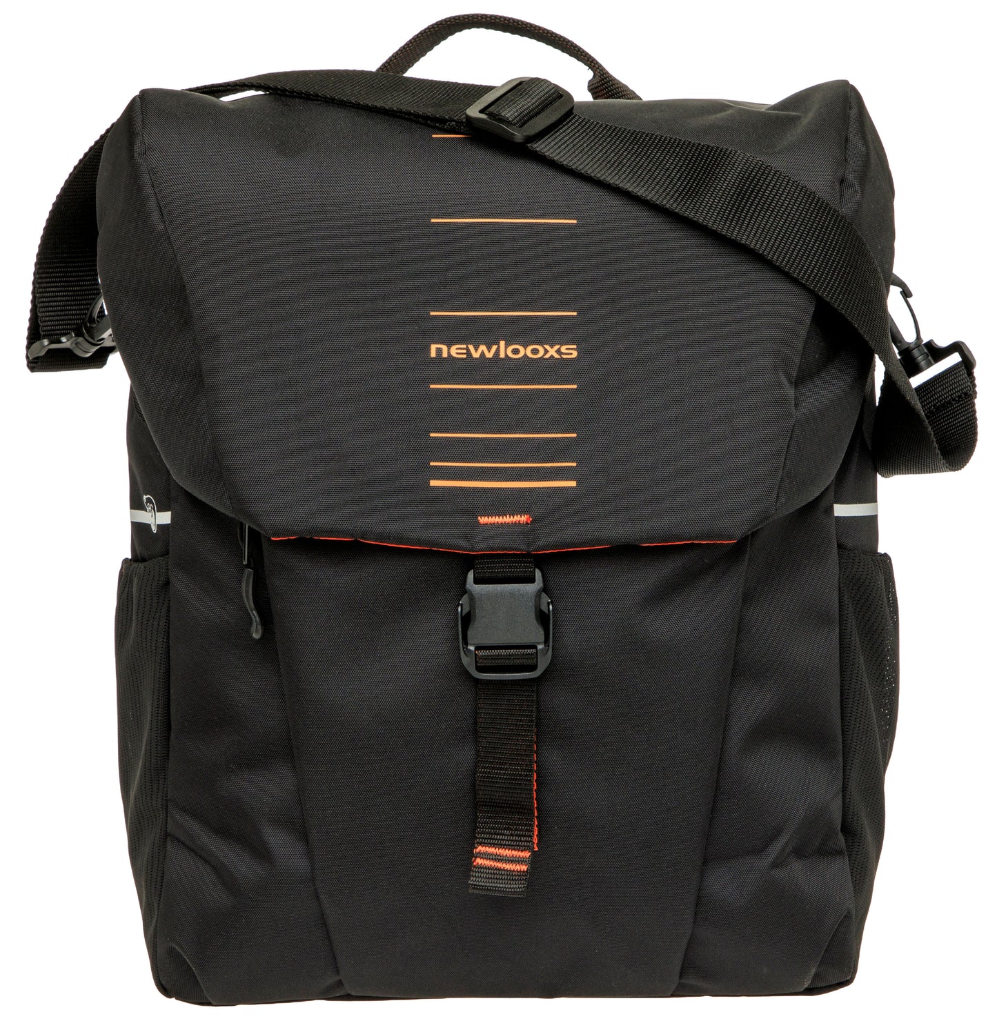 Newlooxs new looxs vigo 535.156 zwart oranje enkeltas 20l