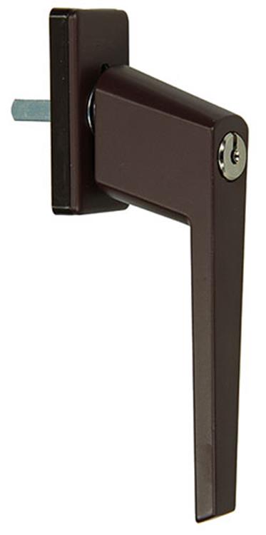 Yale 1019093 - 1 raamkruk met cilinderslot, bruin | 5 stuks