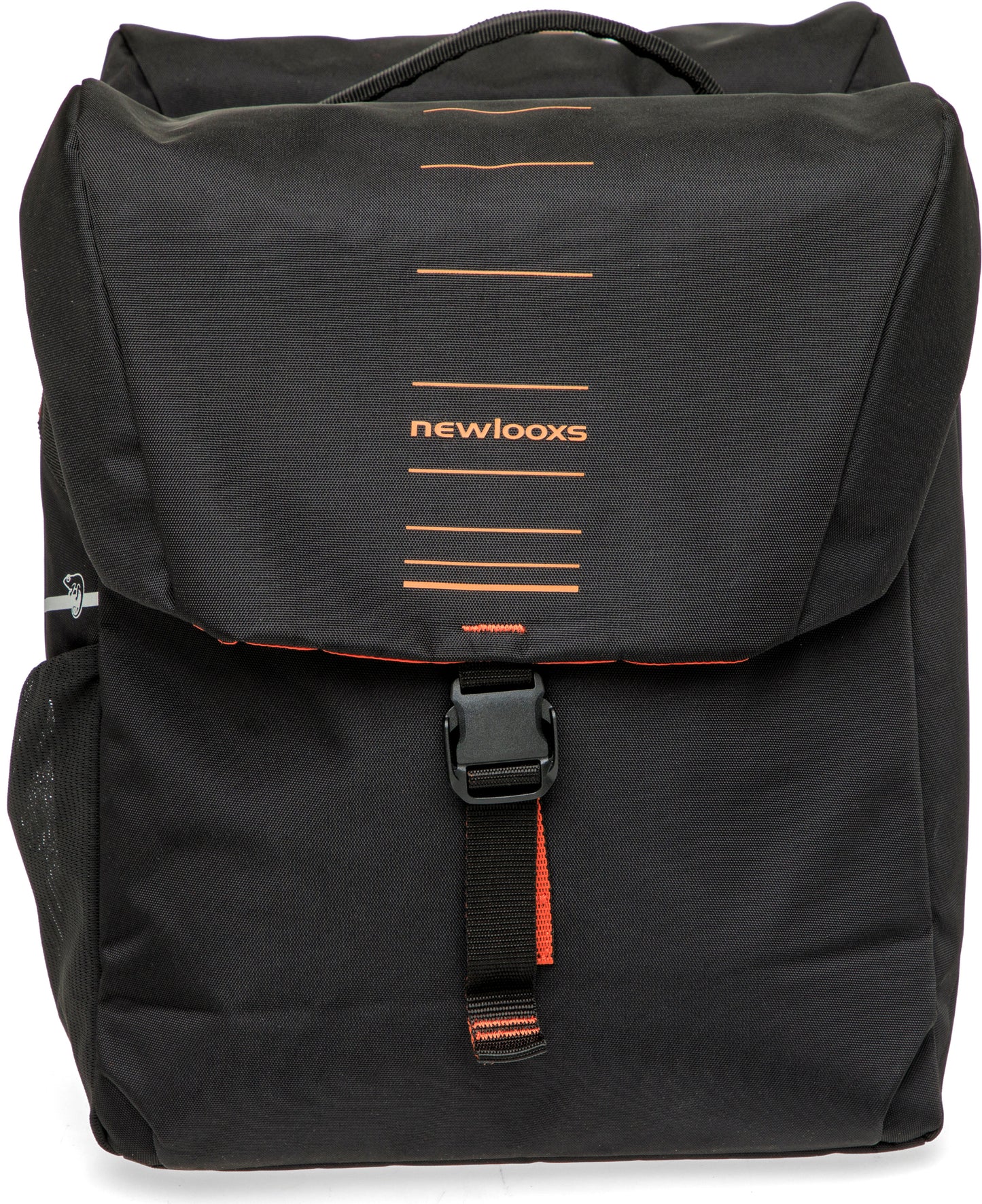 Newlooxs tas new looxs vigo dubbel | zwart oranje | mik 2.0 | 40l