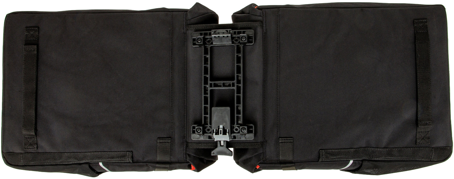 Newlooxs tas new looxs vigo dubbel | zwart oranje | mik 2.0 | 40l