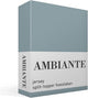 Ambiante jersey split-topper hoeslaken - lits-jumeaux - blue