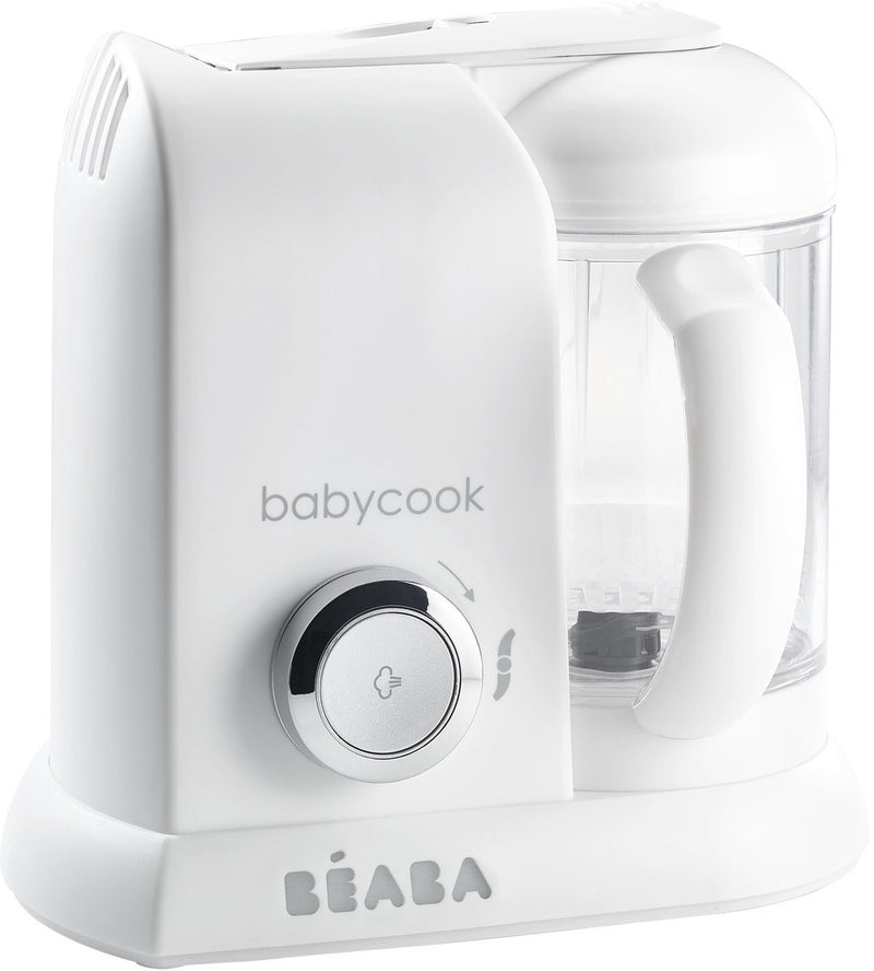 Béaba babycook solo® - foodprocessor - 4-in-1 stoomkoker blender - babyvoeding bereider - 1100 ml kom - wit zilver