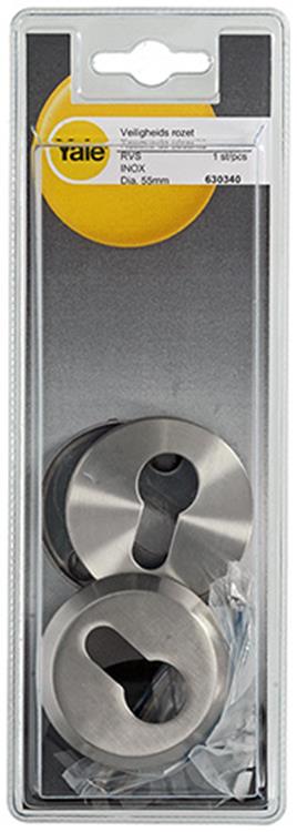Yale 1019118 - veiligheidrozet inox ø55mm | 5 stuks