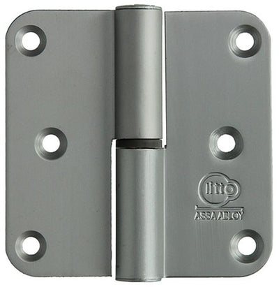 Yale 1019155 - 3 paumellen alu natuur afger. hoek rechts 80x80mm | 5 stuks