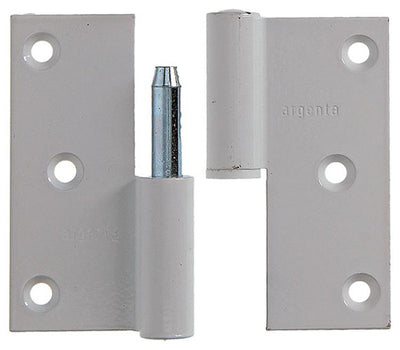 Yale 1019159 - 3 paumellen alu wit rechte hoek links 80x80mm | 5 stuks