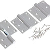 Yale 1019159 - 3 paumellen alu wit rechte hoek links 80x80mm | 5 stuks
