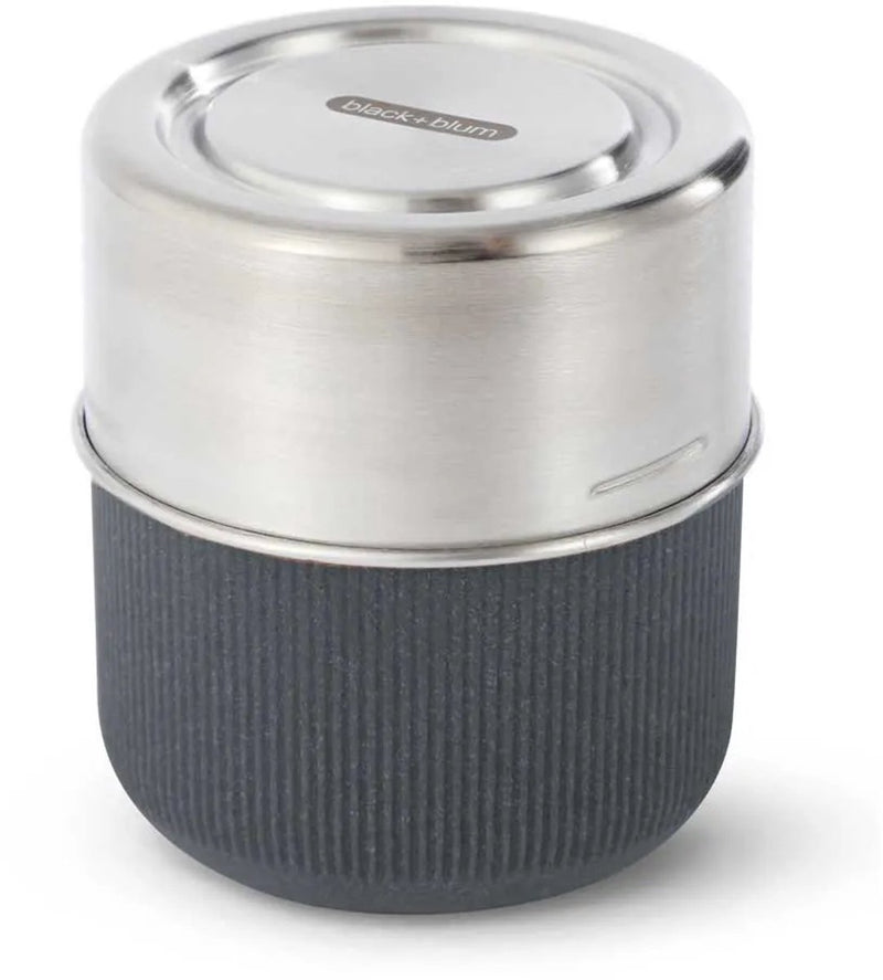 Black blum black+blum glazen lunchbox - pot - 450ml - grijs